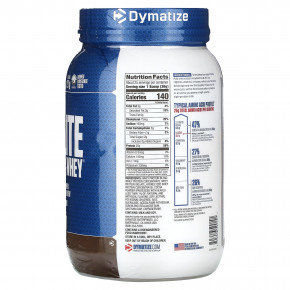 Dymatize, Elite, порошок из 100% сывороточного протеина, насыщенный шоколад, 907 г (2 фунта) в Москве - eco-herb.ru | фото