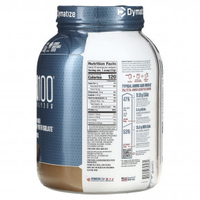 Dymatize, ISO100, гидролизованный, 100% изолят сывороточного протеина, со вкусом брауни с помадкой, 1,37 кг (3 фунта) в Москве - eco-herb.ru | фото