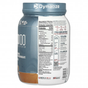 Dymatize, ISO100, гидролизованный, 100% изолят сывороточного протеина, со вкусом шоколада и арахисового масла, 650 г (1,43 фунта) в Москве - eco-herb.ru | фото