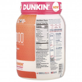 Dymatize, ISO100® Hydrolyzed, 100% изолят сывороточного протеина, глазированный пончик Dunkin®, 610 г (1,34 фунта) в Москве - eco-herb.ru | фото