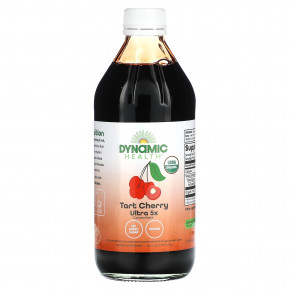 Dynamic Health, Once Daily Tart Cherry, Ultra 5X, вишня, 100% концентрированный сок, 473 мл (16 жидк. унций) - описание | фото