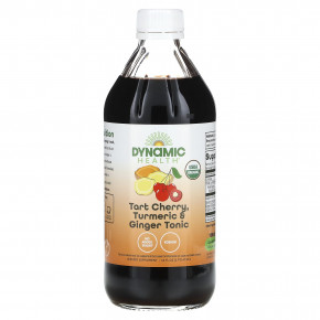 Dynamic Health, Tart Cherry, тоник с куркумой и имбирем, в стакане, 473 мл (16 жидк. Унций) - описание | фото