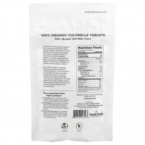 Earth Circle Organics, 100% органическая хлорелла в таблетках, 400 таблеток в Москве - eco-herb.ru | фото