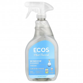 Earth Friendly Products, Ecos®, средство для мытья окон на растительной основе, уксус, 650 мл (22 жидк. унц.) в Москве - eco-herb.ru | фото