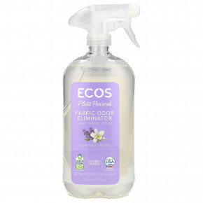 Earth Friendly Products, Ecos®, средство для устранения запаха из ткани, лаванда и ваниль, 591 мл (20 жидк. унц.) - описание | фото