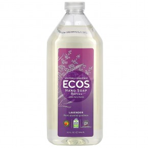 Earth Friendly Products, Ecos, запасное мыло для рук, лаванда, 946 мл (32 жидк. Унции) - описание