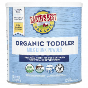 Earth's Best, Organic Toddler Milk Drink Powder, 1 Year & Up, 21 oz (595 g) в Москве - eco-herb.ru | фото