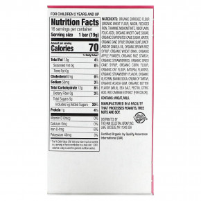 Earth's Best, органические батончики-снеки от Sunny Days, для детей от 2 лет, клубника, 16 батончиков по 19 г (0,67 унции) в Москве - eco-herb.ru | фото