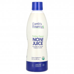 Earth's Bounty, Tahitian Organic, сок нони, 946 мл (32 жидк. унции) - описание | фото