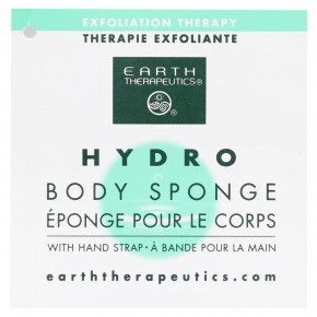Earth Therapeutics, Hydro Body Sponge, Yellow, 1 Sponge в Москве - eco-herb.ru | фото