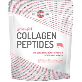 Earthtone Foods, пептиды коллагена от животных на травяном выпасе, без ароматизаторов, 454 г (16 унций) - описание