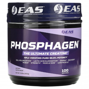 EAS, Phosphagen, идеальный креатин, 500 г (17,63 унции) - описание | фото