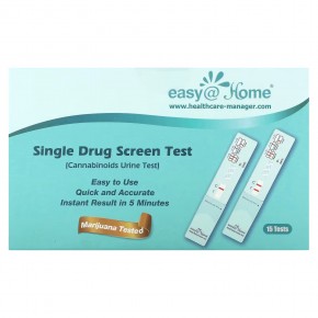 Easy@Home, Скрининговый тест на один наркотик, анализ мочи на каннабиноиды, 15 тестов в Москве - eco-herb.ru | фото