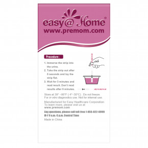 Easy@Home, Тест на беременность, 20 тестов в Москве - eco-herb.ru | фото