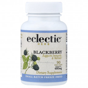 Eclectic Herb, сублимированная ежевика, 90 вегетарианских капсул (480 мг в 1 капсуле) - описание | фото