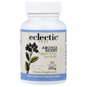 Eclectic Herb, сублимированные ягоды черноплодной рябины, 90 вегетарианских капсул (450 мг в 1 капсуле) в Москве - eco-herb.ru | фото