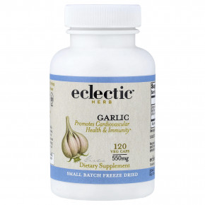 Eclectic Herb, сублимированный чеснок, 550 мг, 120 растительных капсул в Москве - eco-herb.ru | фото