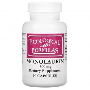 Ecological Formulas, Монолаурин, 300 мг, 90 капсул - описание