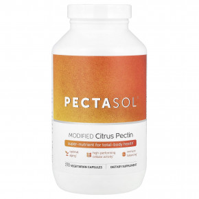 Econugenics, PectaSol®, модифицированный цитрусовый пектин, 270 вегетарианских капсул - описание | фото