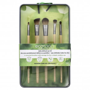 EcoTools, Daily Defined Eye Kit, набор из 5 предметов и баночка для хранения в Москве - eco-herb.ru | фото