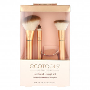 EcoTools, Precious Metals, Face Blend + Sculpt Set, набор из 4 предметов в Москве - eco-herb.ru | фото