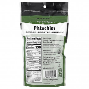 Eden Foods, органические фисташки, в тумане с морской солью, 113 г (4 унции) в Москве - eco-herb.ru | фото