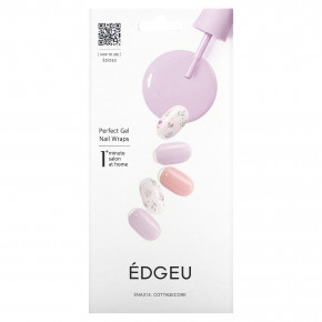 Edgeu, Perfect Gel Nail Wraps, ENA 314, Cottagecore, набор из 19 предметов - описание