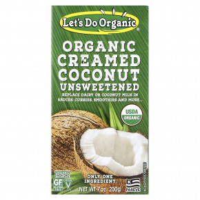 Edward & Sons, Let's Do Organic®, органический кокосовый крем, без подсластителей, 200 г (7 унций) (Товар снят с продажи) в Москве - eco-herb.ru | фото