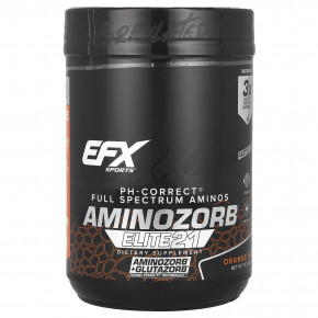 EFX Sports, AminoZorb® Elite 21, апельсиновый всплеск, 390 г (13,76 унции) - описание