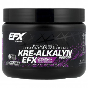 EFX Sports, pH-Correct®, моногидрат креатина, Kre-Alkalyn EFX, нейтральный, 100 г (3,53 унции) - описание | фото