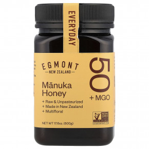 Egmont Honey, Мед манука, необработанный и непастеризованный, MGO 50+, 500 г (17,6 унции) в Москве - eco-herb.ru | фото