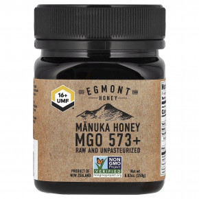 Egmont Honey, Мед манука, необработанный и непастеризованный, MGO 573+, 250 г (8,82 унции) в Москве - eco-herb.ru | фото