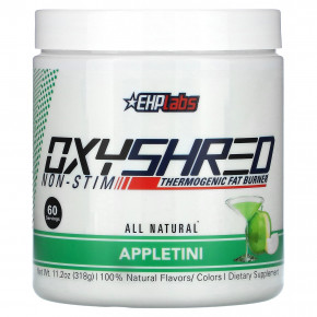 EHPlabs, OxyShred Non-Stim Thermogenic Fat Burner, Appletini, 318 г (11,2 унции) в Москве - eco-herb.ru | фото