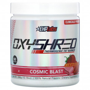 EHPlabs, Oxyshred Thermogenic Fat Burner, Cosmic Blast, клубника, 288 г (10,16 унции) - описание