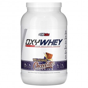 EHPlabs, OxyWhey, постный оздоровительный протеин, вкусный шоколад, 1,01 кг (2,22 фунта) - описание
