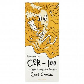 Elizavecca, Cer-100 Collagen Coating Hair A + Muscle Curl Cream, 120 мл (4,06 жидк. Унции) в Москве - eco-herb.ru | фото