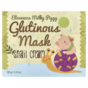 Elizavecca, Glutinous Mask, крем с муцином улитки, 100 г (3,53 унции) в Москве - eco-herb.ru | фото