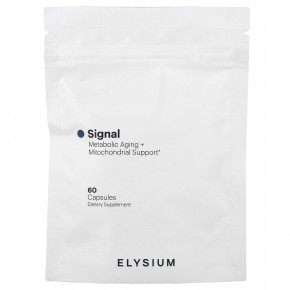 Elysium, Signal, средство для борьбы с метаболическим старением и поддержкой митохондрий, 60 капсул - описание | фото
