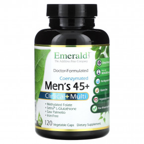 Emerald Laboratories, Coenzymated Men's 45+ Clinical + Multi, 120 растительных капсул - описание | фото