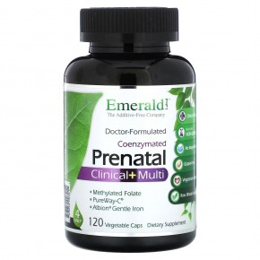 Emerald Laboratories, Coenzymated Prenatal Clinical + Multi, 120 растительных капсул в Москве - eco-herb.ru | фото