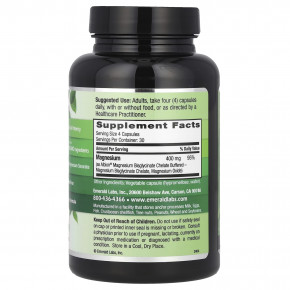 Emerald Laboratories, Магний, 120 растительных капсул (100 мг на капсулу) в Москве - eco-herb.ru | фото