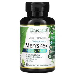 Emerald Laboratories, мультивитаминный комплекс, для мужчин от 45 лет, 1 раз в день, 30 вегетарианских капсул - описание