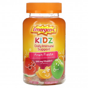 Emergen-C, Ежедневная поддержка иммунитета для детей, Fruit Fiesta, 44 жевательные мармеладки в Москве - eco-herb.ru | фото