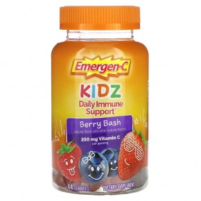 Emergen-C, Kidz, ежедневная поддержка иммунитета, со вкусом ягод, 44 жевательные мармеладки в Москве - eco-herb.ru | фото