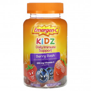 Emergen-C, Kidz, ежедневная поддержка иммунитета, со вкусом ягод, 44 жевательные мармеладки в Москве - eco-herb.ru | фото