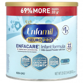 Enfamil, NeuroPro ™ EnfaCare®, смесь для младенцев, 652 г (23 унции) - описание | фото