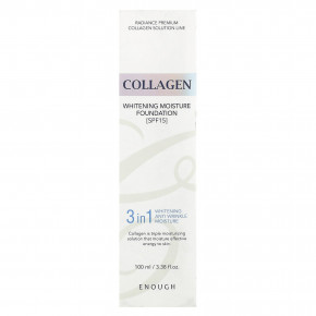 Enough, Collagen, отбеливающая увлажняющая основа, SPF 15, № 13, 100 мл (3,38 жидк. унц.) в Москве - eco-herb.ru | фото