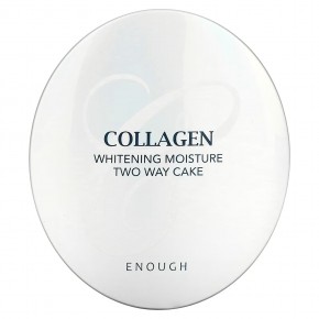 Enough, Collagen, Whitening Moisture Two Way Cake, SPF 28 PA ++, # 21, 26 г в Москве - eco-herb.ru | фото