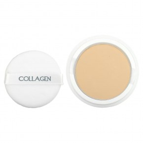 Enough, Collagen, Whitening Moisture Two Way Cake, SPF 28 PA ++, # 21, 26 г в Москве - eco-herb.ru | фото