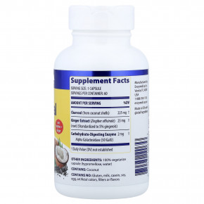 Enzymedica, активированный уголь, 60 капсул в Москве - eco-herb.ru | фото